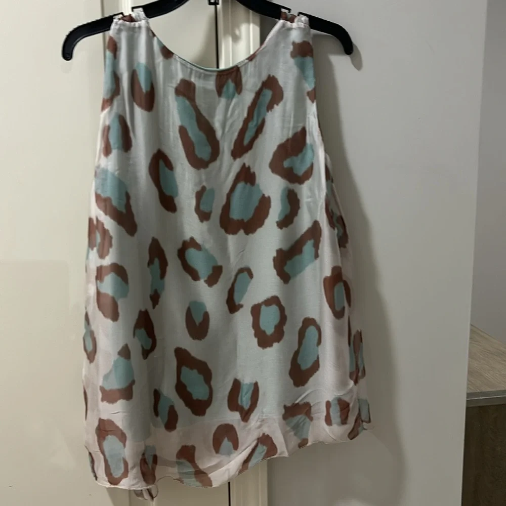 Gigi Moda NTW animal print tank fully lined.  Feels really nice - Picture 5 of 6